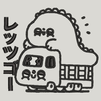 癒しを与えるキュートなロードリー(白黒) デザイン